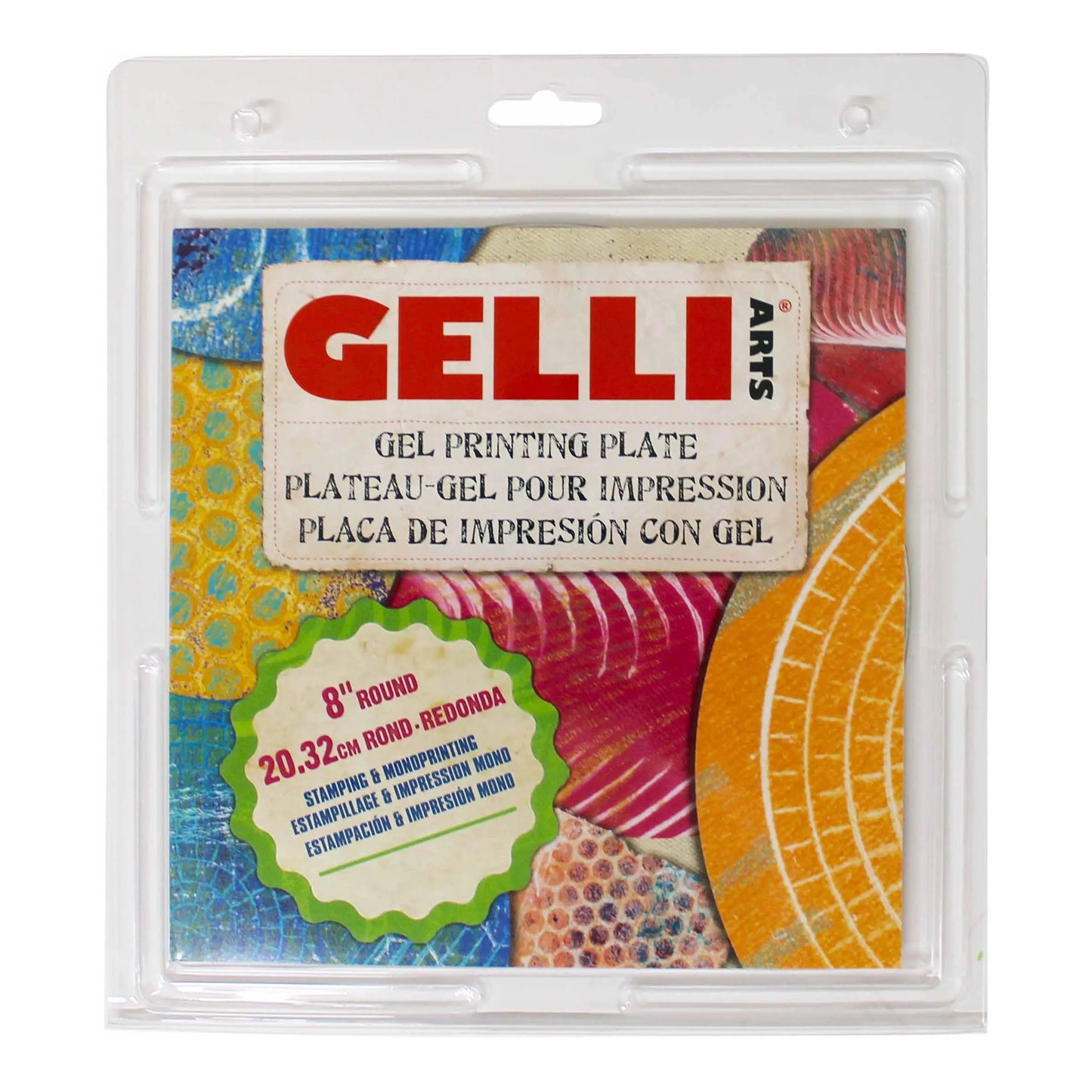 Gelli Arts Gel Printing Plate 8" Round (203mm)