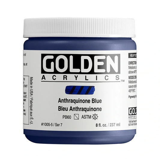 Golden Heavy Body Acrylic 237ml Series 7 Anthraquinone Blue