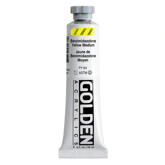 Golden Heavy Body Acrylic 59ml Series 3 Benzimidazolone Yellow Medium