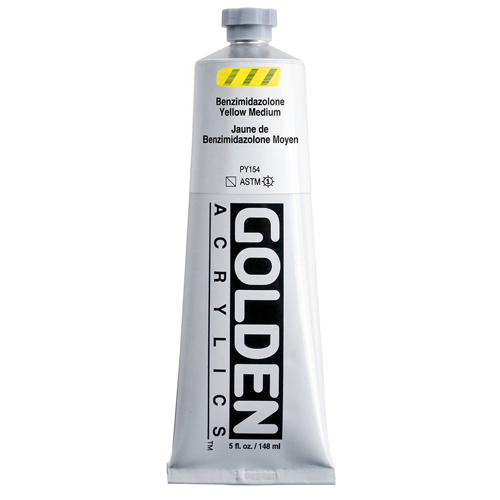 Golden Heavy Body Acrylic 148ml Series 3 Benzimidazolone Yellow Medium