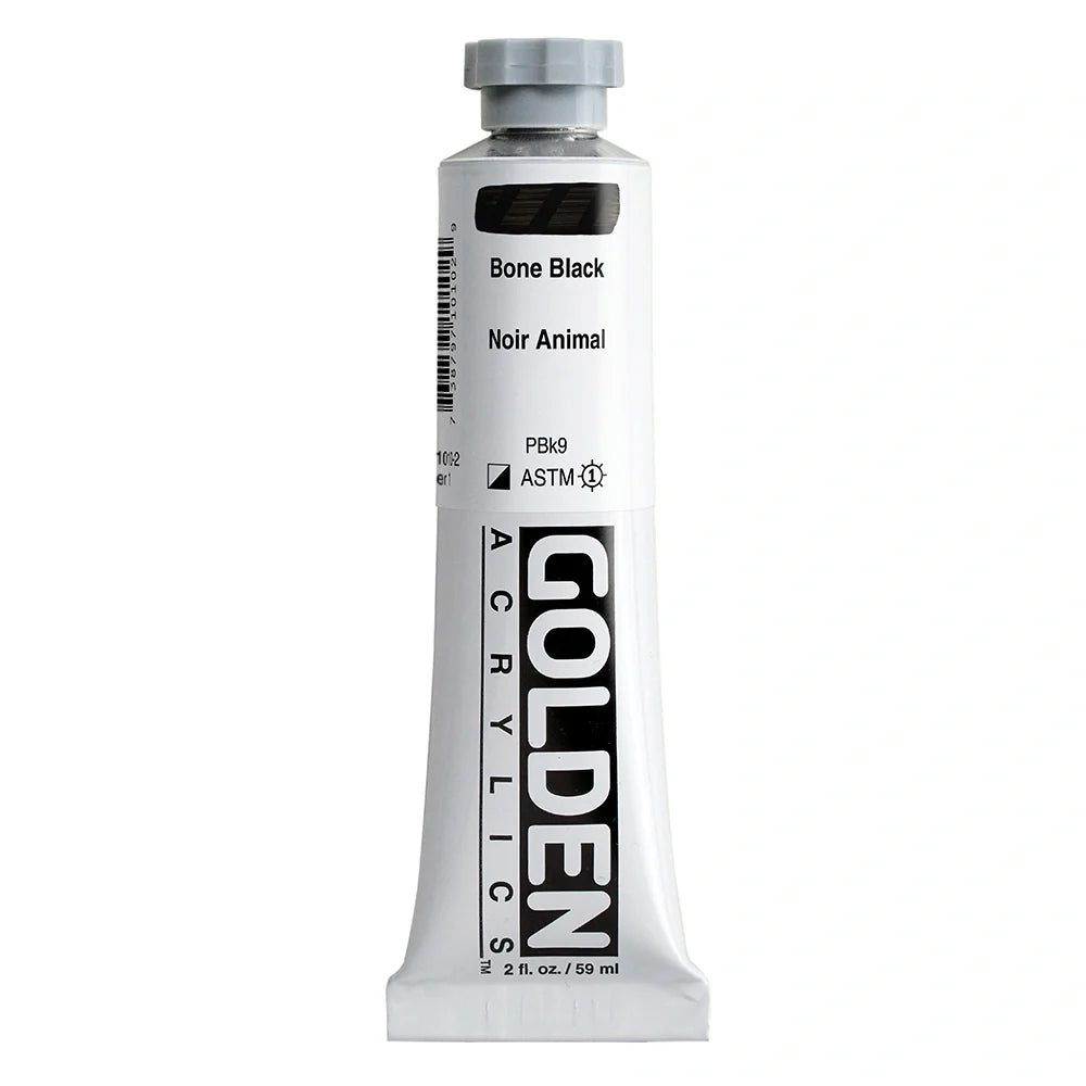 Golden Heavy Body Acrylic 59ml Series 1 Bone Black