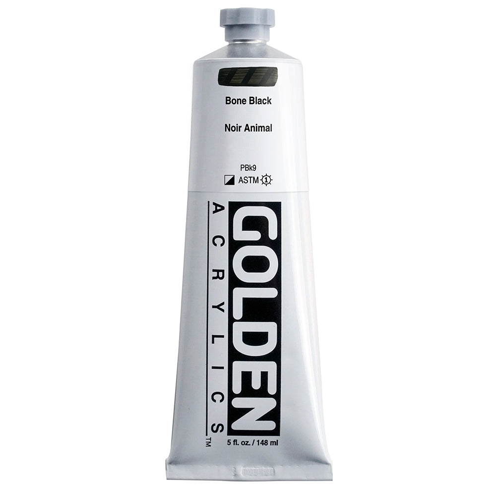 Golden Heavy Body Acrylic 148ml Series 1 Bone Black