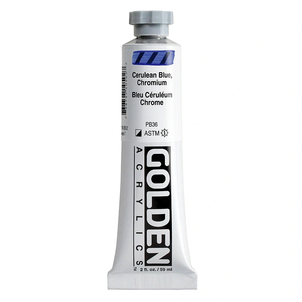 Golden Heavy Body Acrylic 59ml Series 7 Cerulean Blue Chromium