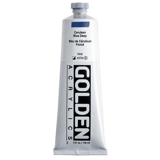 Golden Heavy Body Acrylic 148ml Series 9 Cerulean Blue Deep