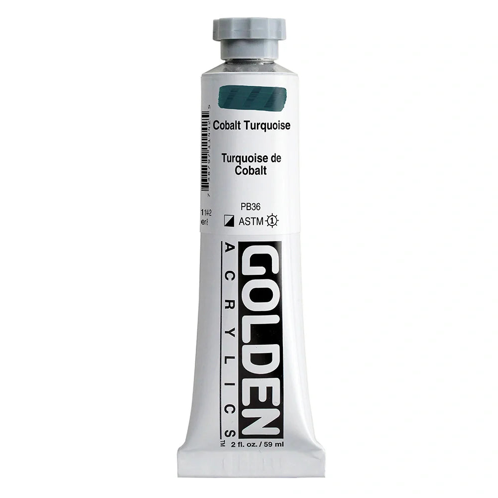 Golden Heavy Body Acrylic 59ml Series 8 Cobalt Turquois