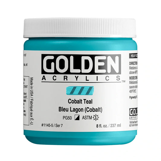 Golden Heavy Body Acrylic 237ml Series 7 Cobalt Teal