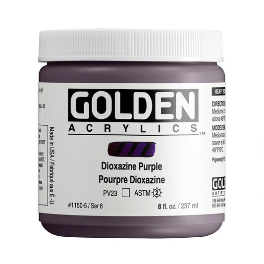 Golden Heavy Body Acrylic 237ml Series 6 Dioxazine Purple