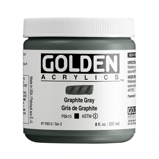 Golden Heavy Body Acrylic 237ml Series 2 Graphite Grey