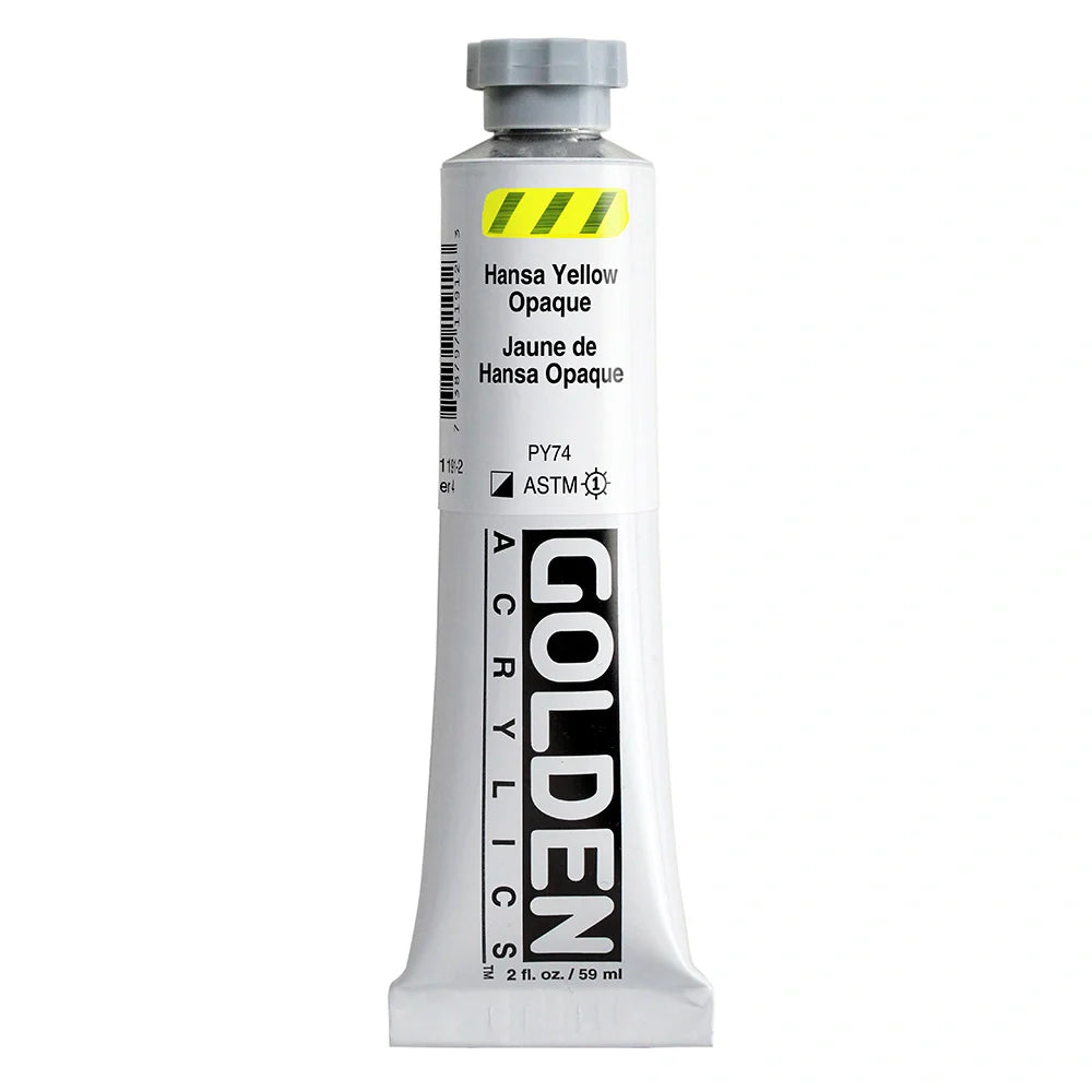 Golden Heavy Body Acrylic 59ml Series 4 Hansa Yellow Opaque