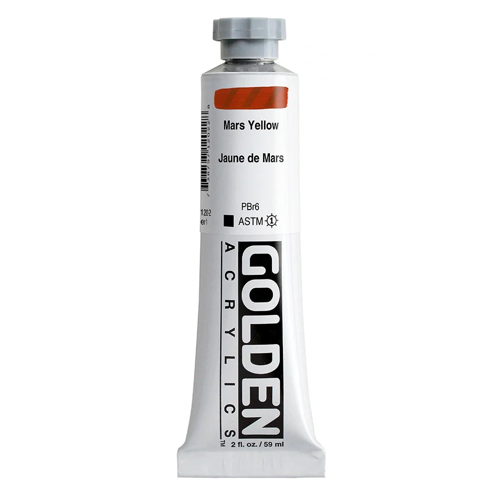 Golden Heavy Body Acrylic 59ml Series 1 Mars Yellow