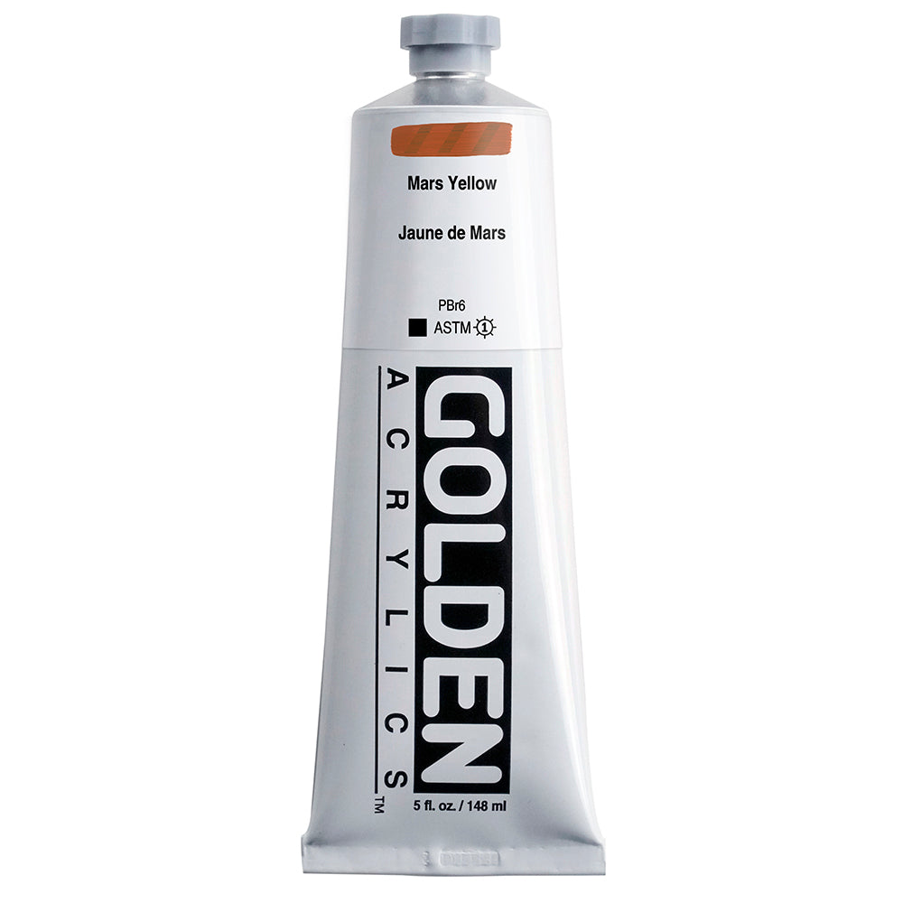 Golden Heavy Body Acrylic 148ml Series 1 Mars Yellow