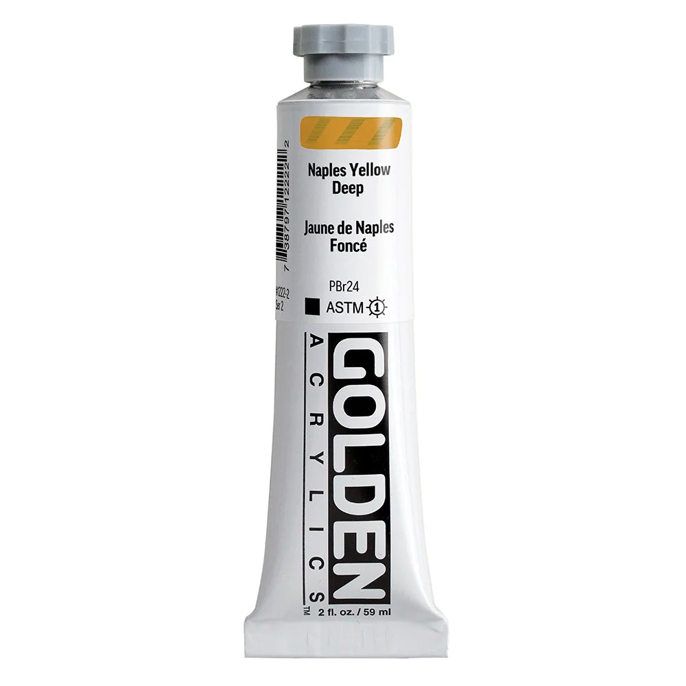 Golden Heavy Body Acrylic 59ml Series 2 Naples Yellow Deep