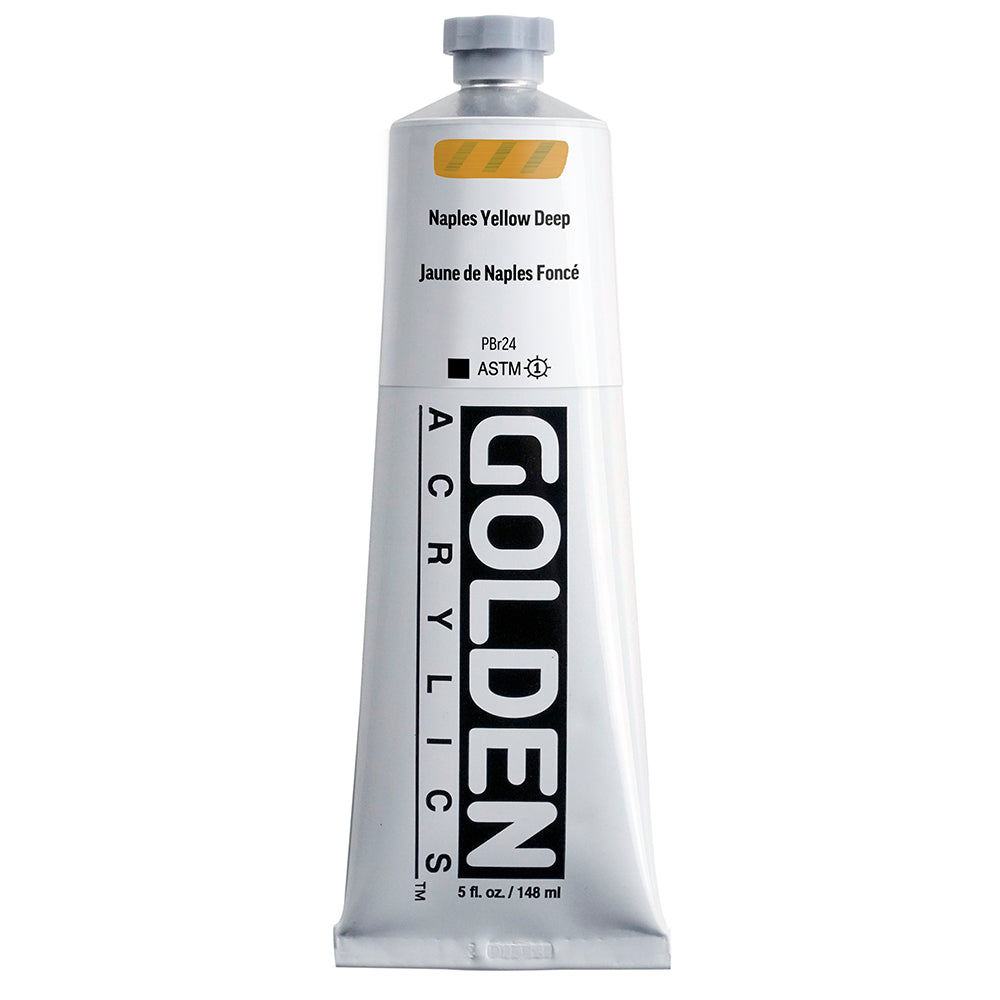 Golden Heavy Body Acrylic 148ml Series 2 Naples Yellow Deep