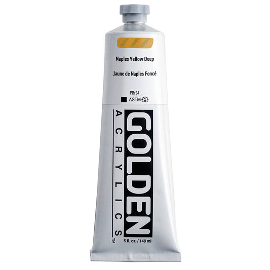 Golden Heavy Body Acrylic 148ml Series 2 Naples Yellow Deep