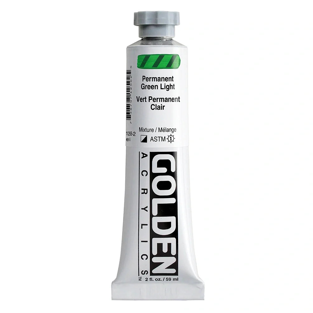 Golden Heavy Body Acrylic 59ml Series 4 Permanent Green Light