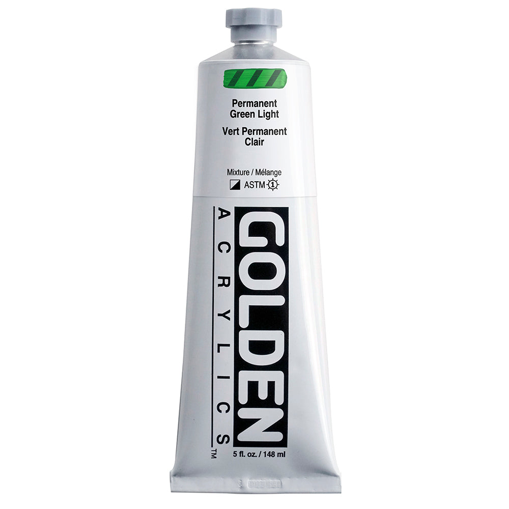 Golden Heavy Body Acrylic 148ml Series 4 Permanent Green Light