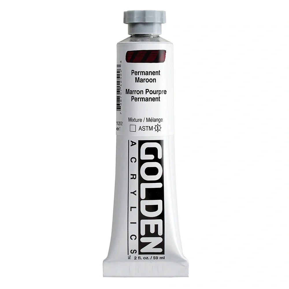 Golden Heavy Body Acrylic 59ml Series 7 Permanent Maroon