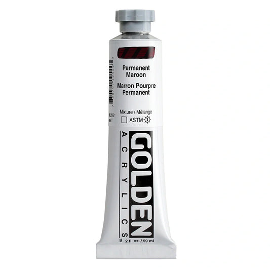 Golden Heavy Body Acrylic 59ml Series 7 Permanent Maroon