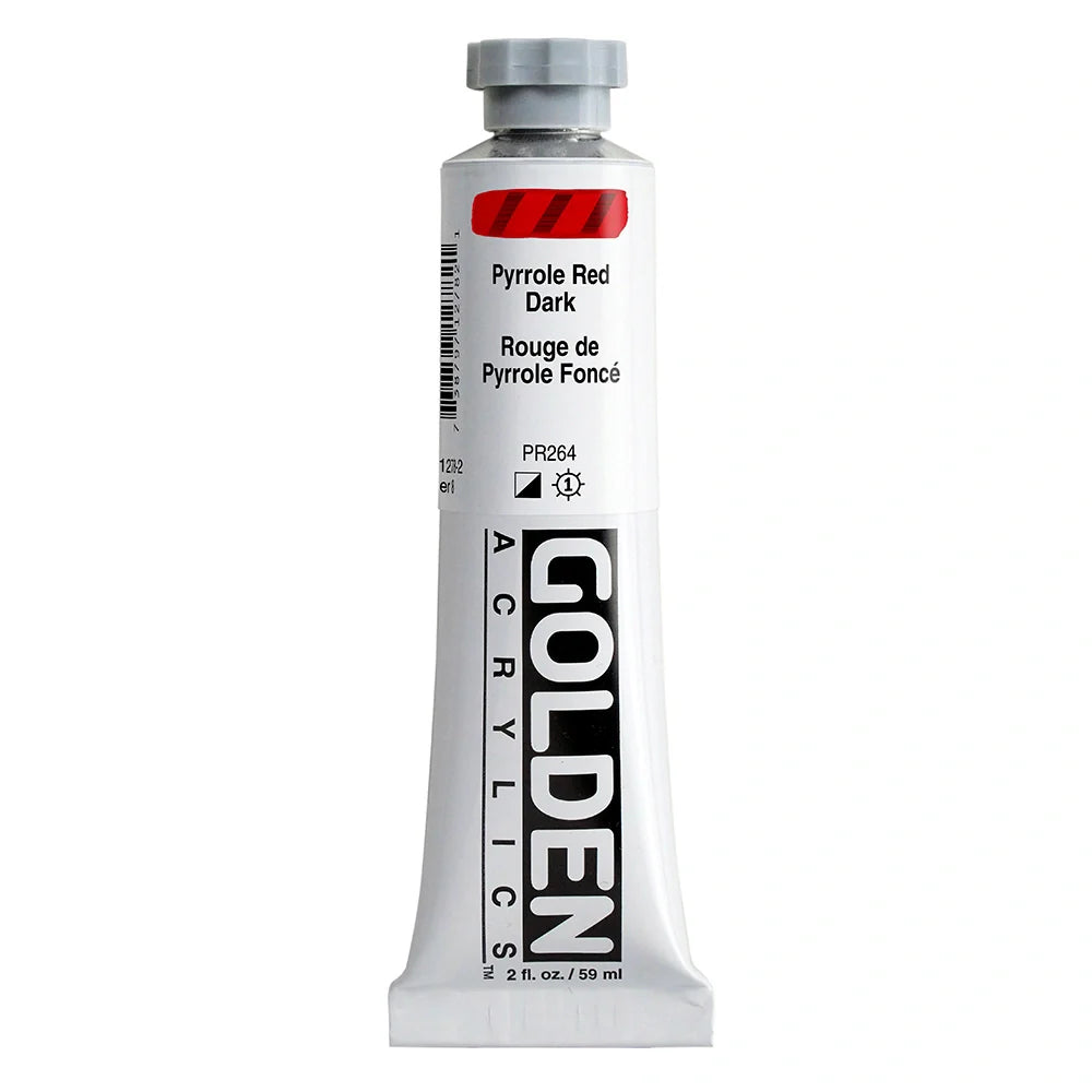 Golden Heavy Body Acrylic 59ml Series 8 Pyrrole Red Dark