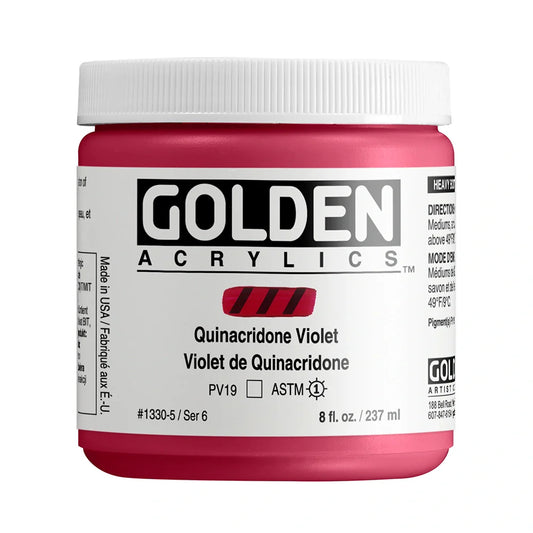 Golden Heavy Body Acrylic 237ml Series 6 Quinacridone Violet