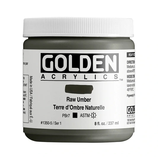 Golden Heavy Body Acrylic 237ml Series 1 Raw Umber