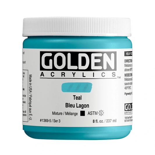 Golden Heavy Body Acrylic 237ml Series 3 Teal