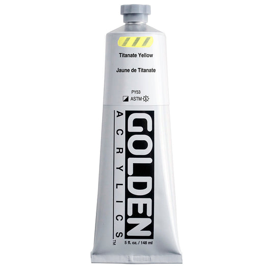 Golden Heavy Body Acrylic 148ml Series 1 Titanate Yellow