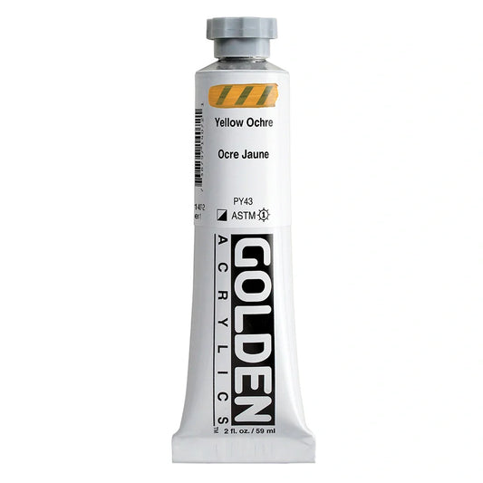 Golden Heavy Body Acrylic 59ml Series 1 Yellow Ochre