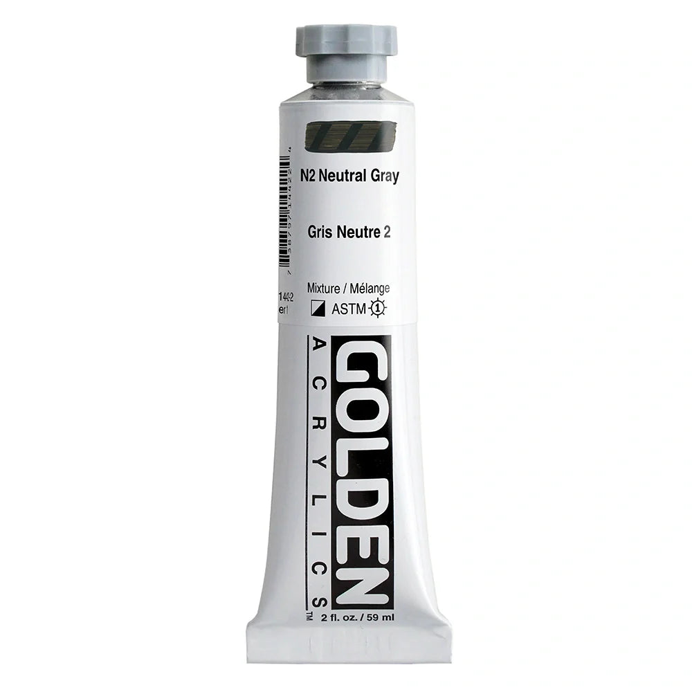 Golden Heavy Body Acrylic 59ml Series 1 N2 Neutral Gray