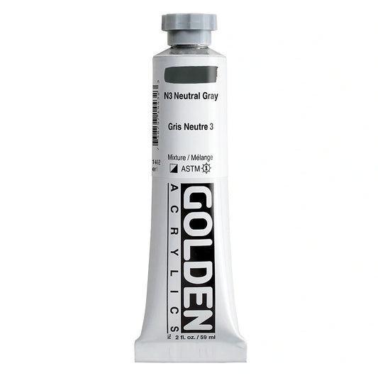 Golden Heavy Body Acrylic 59ml Series 1 N3 Neutral Gray