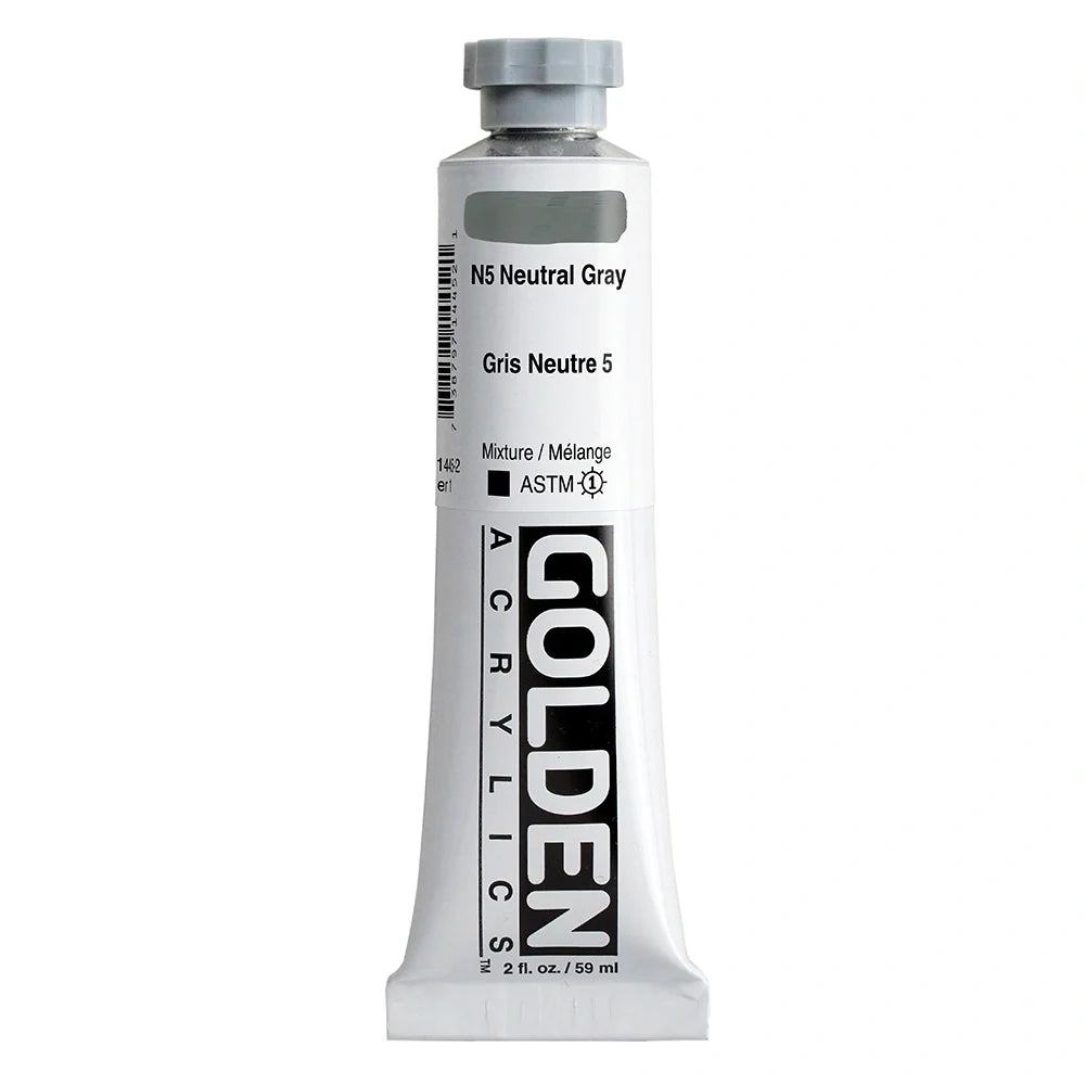 Golden Heavy Body Acrylic 59ml Series 1 N5 Neutral Gray