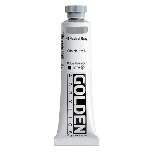 Golden Heavy Body Acrylic 59ml Series 1 N6 Neutral Gray