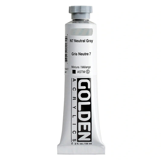 Golden Heavy Body Acrylic 59ml Series 1 N7 Neutral Gray