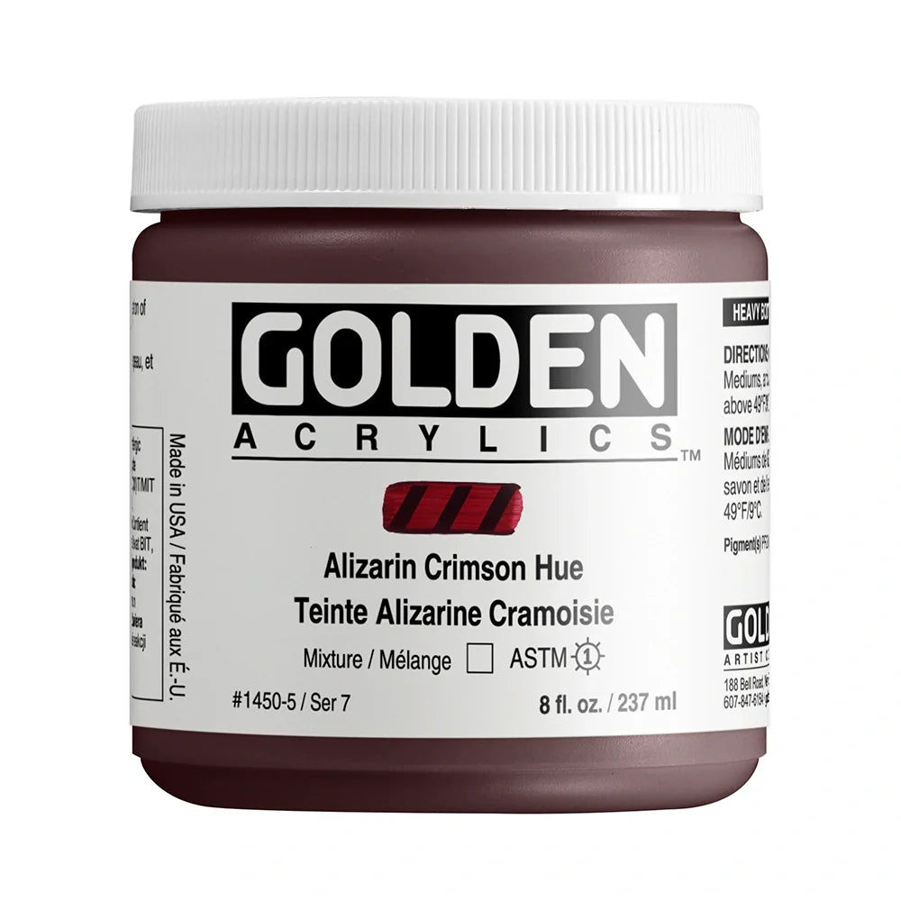 Golden Heavy Body Acrylic 237ml Series 7 Alizarin Crimson Hue