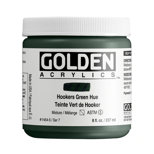 Golden Heavy Body Acrylic 237ml Series 7 Hookers Green Hue