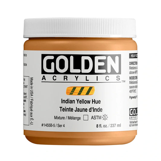 Golden Heavy Body Acrylic 237ml Series 4 Indian Yellow Hue