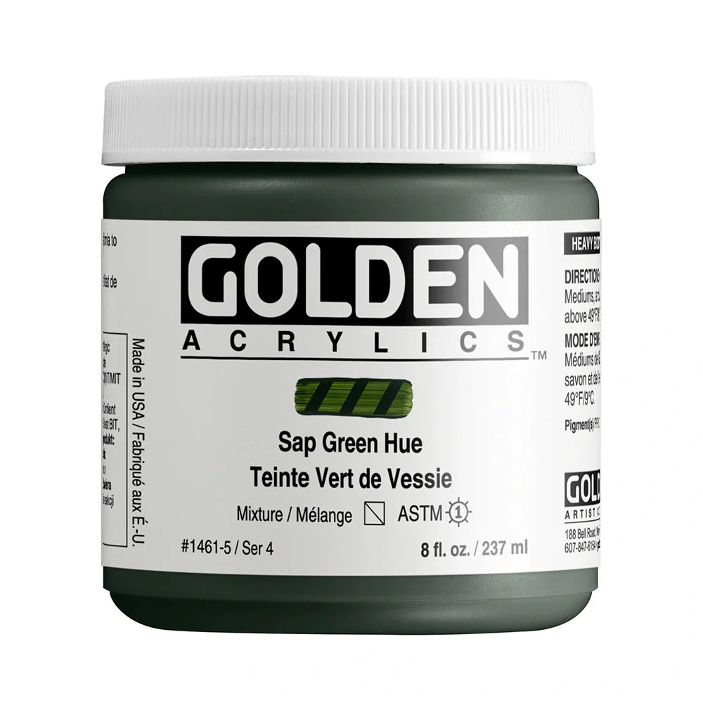 Golden Heavy Body Acrylic 237ml Series 4 Sap Green Hue