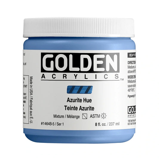 Golden Heavy Body Acrylic 237ml Series 1 Azurite Hue