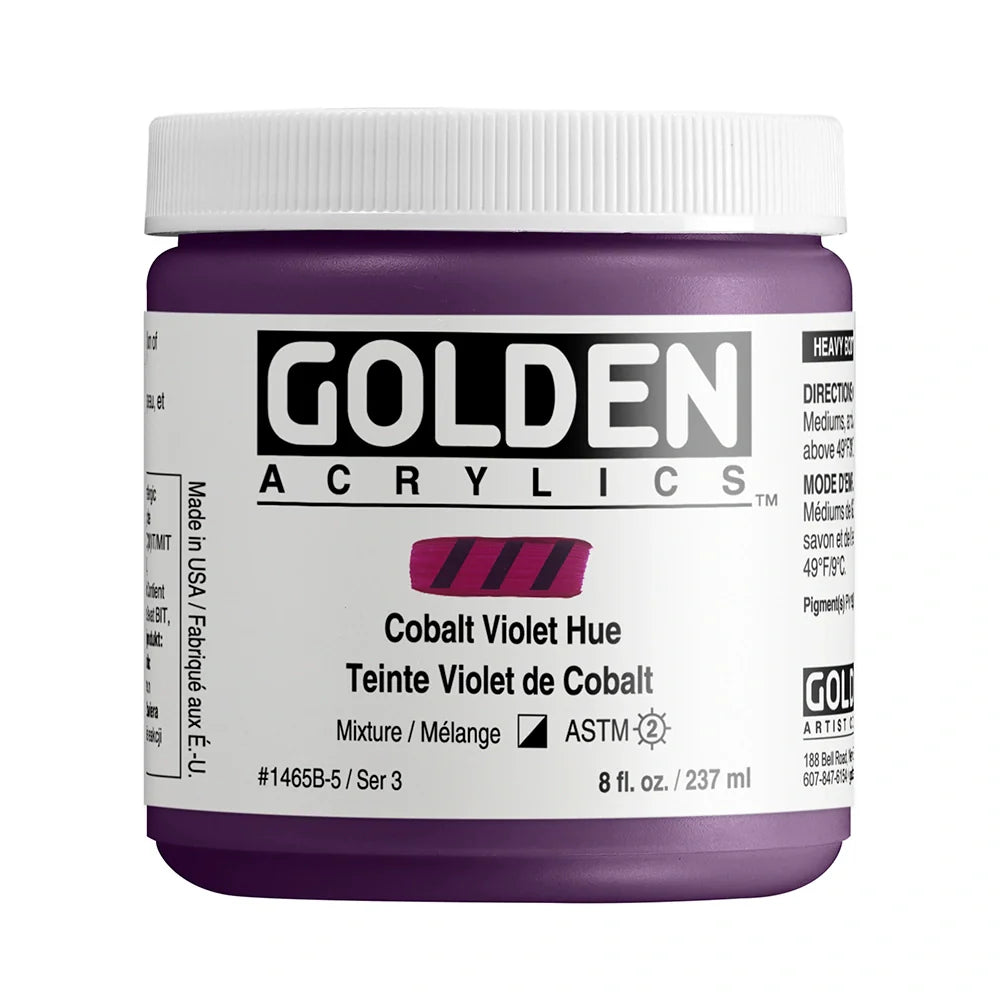 Golden Heavy Body Acrylic 237ml Series 3 Cobalt Violet Hue