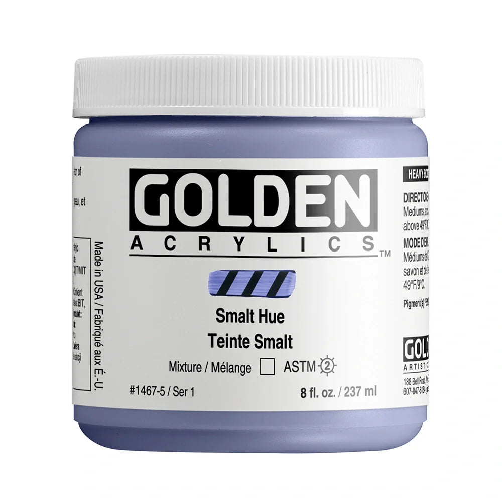 Golden Heavy Body Acrylic 237ml Series 1 Smalt Hue