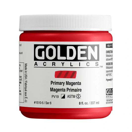 Golden Heavy Body Acrylic 237ml Series 6 Primary Magenta