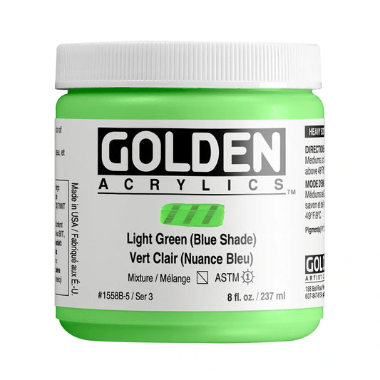 Golden Heavy Body Acrylic 237ml Series 3 Light Green (Blue Shade)