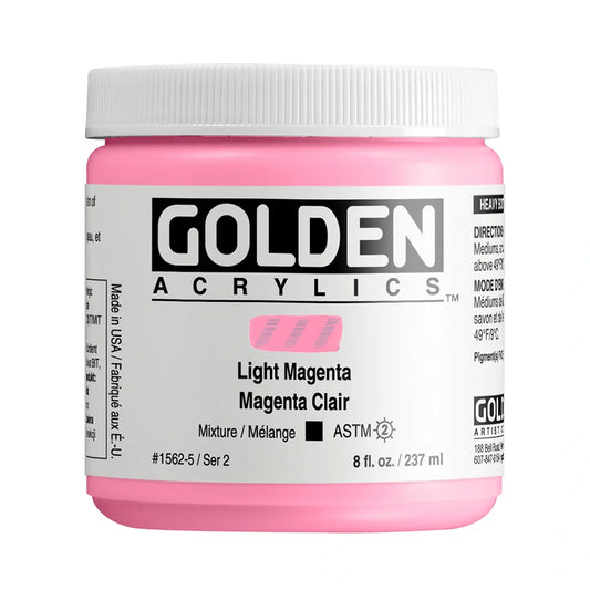 Golden Heavy Body Acrylic 237ml Series 2 Light Magenta