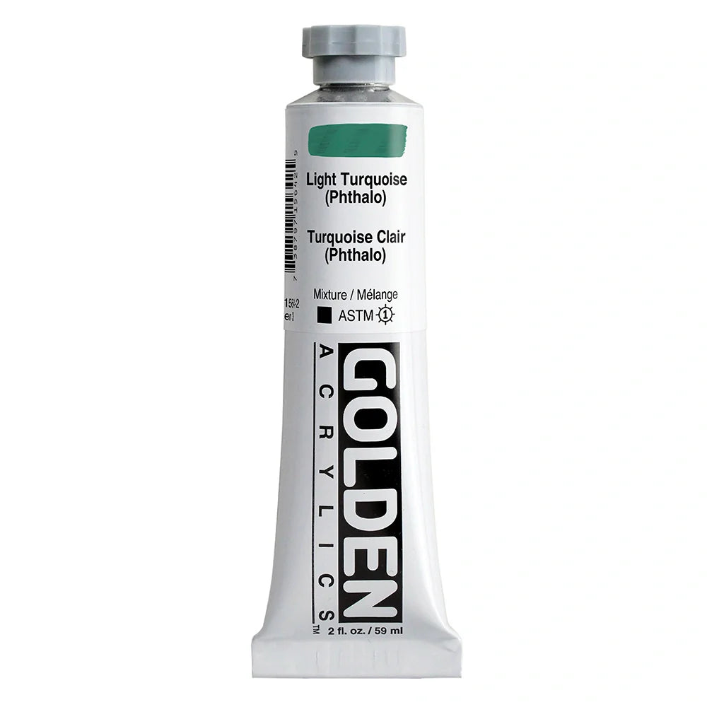 Golden Heavy Body Acrylic 59ml Series 3 Light Turquois (Phthalo)