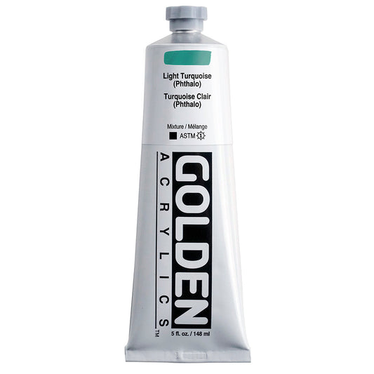 Golden Heavy Body Acrylic 148ml Series 3 Light Turquoise (Phthalo)