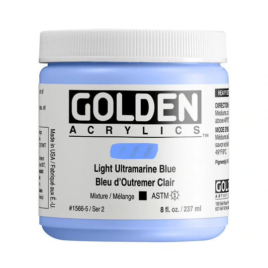 Golden Heavy Body Acrylic 237ml Series 2 Light Ultramarine Blue