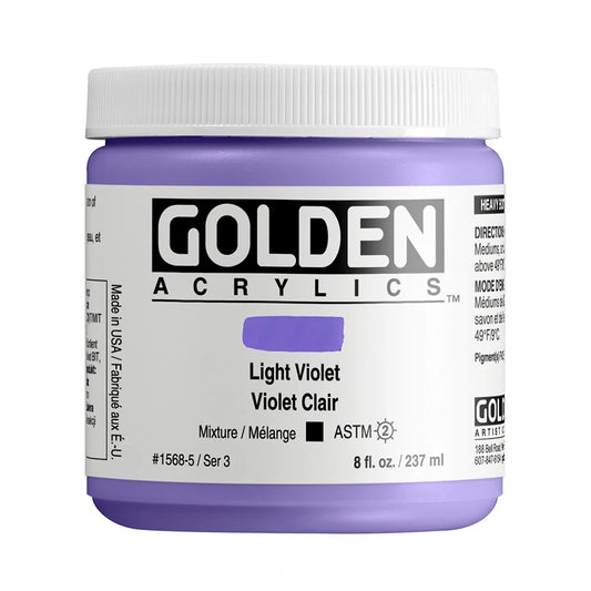 Golden Heavy Body Acrylic 237ml Series 3 Light Violet