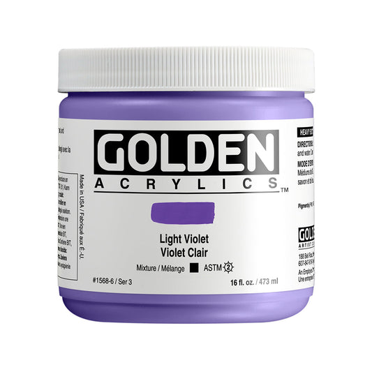 Golden Heavy Body Acrylic 473ml Series 3 Light Violet