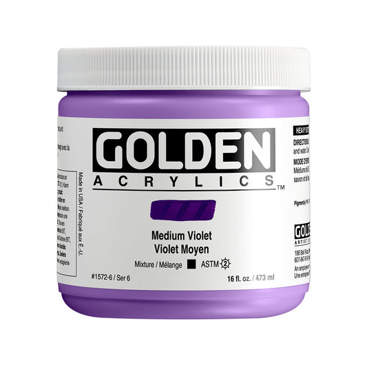 Golden Heavy Body Acrylic 473ml Series 6 Medium Violet