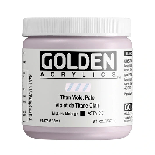 Golden Heavy Body Acrylic 237ml Series 1 Titan Violet Pale